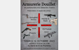 PRESENTATION ET ESSAI TIR ARMURERIE DOUILLET 14/10/2023